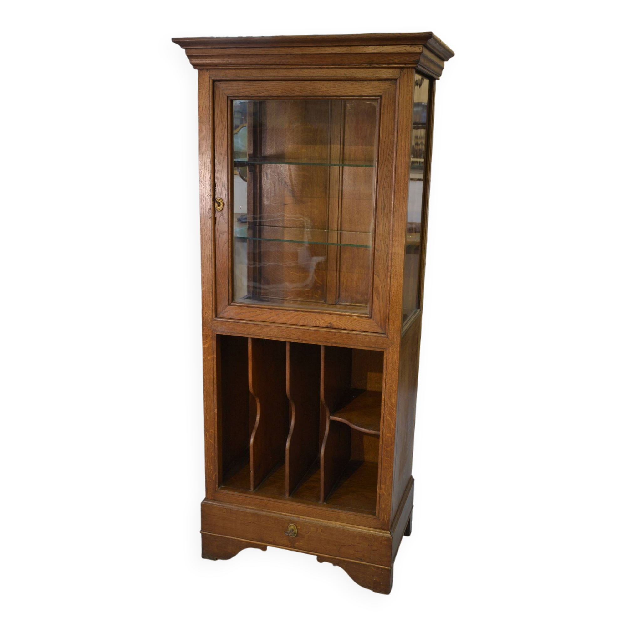 Meuble de métier de médecin en chêne massif 1900's