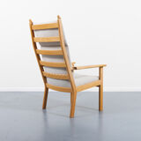 GE 284A high-backed lounge chair by Hans Wegner for Getama