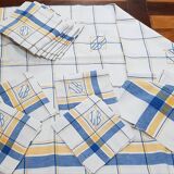 Pure cotton tablecloth and 12 napkins