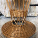 Diabolo coffee table in vintage woven wicker #a040