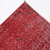Tapis rouge affligé vintage 195x113cm