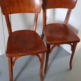 Pair of Baumann bistro chairs