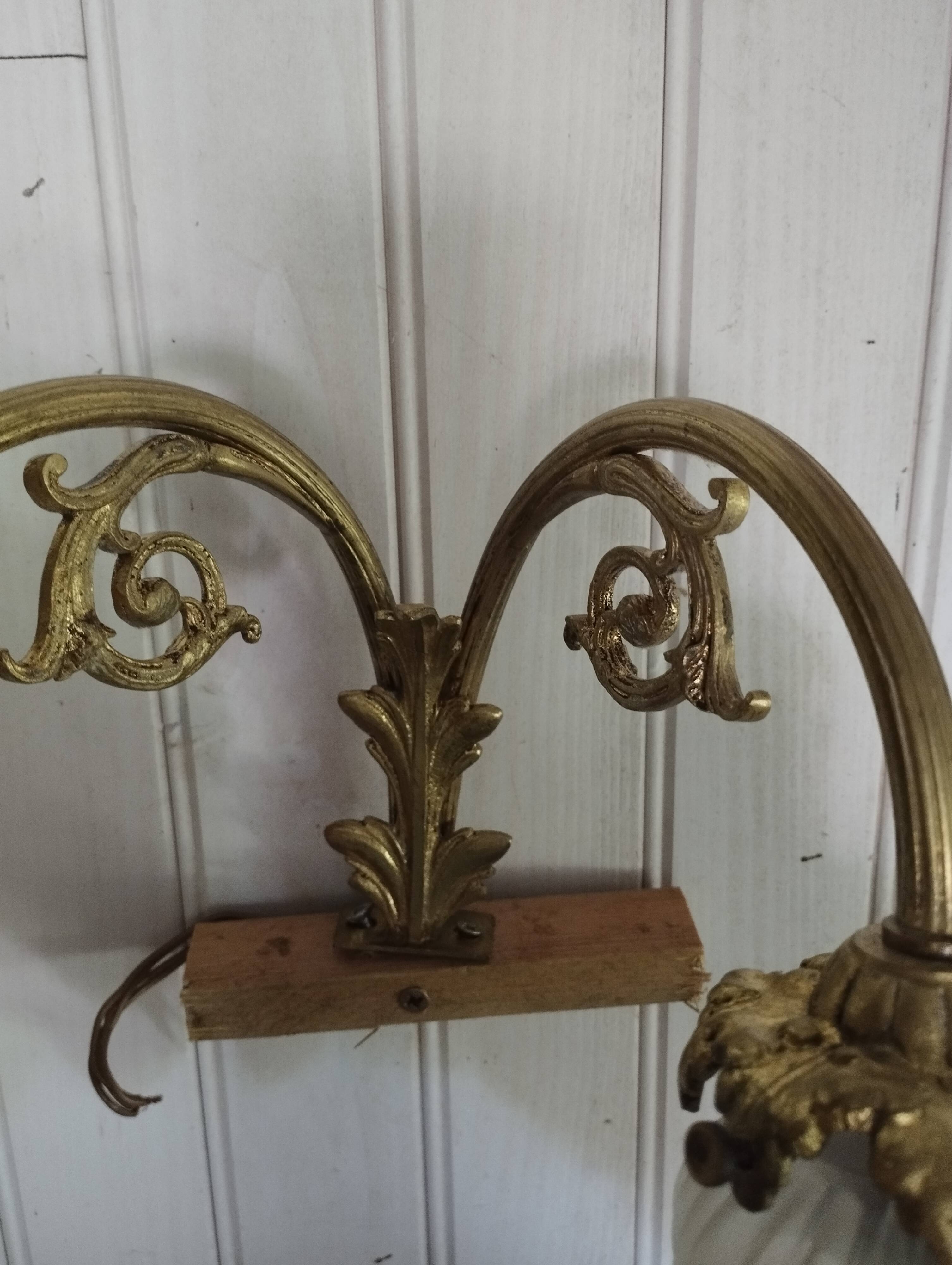 Pair of tulip wall lamps