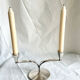Bougeoir double en argent massif de style Art Déco danois