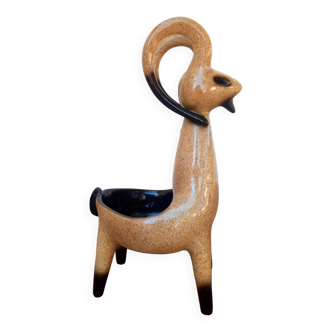 Anthropomorphic sculpture in enameled ceramic, 1970s, Spain