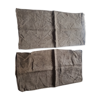 2 sacs unis en toile de jute