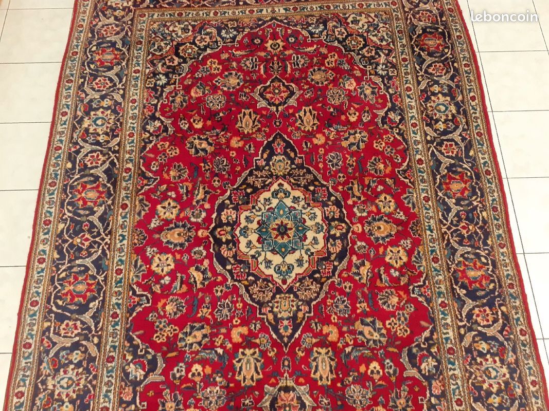 Handmade persian keshan rug 300×202 cm