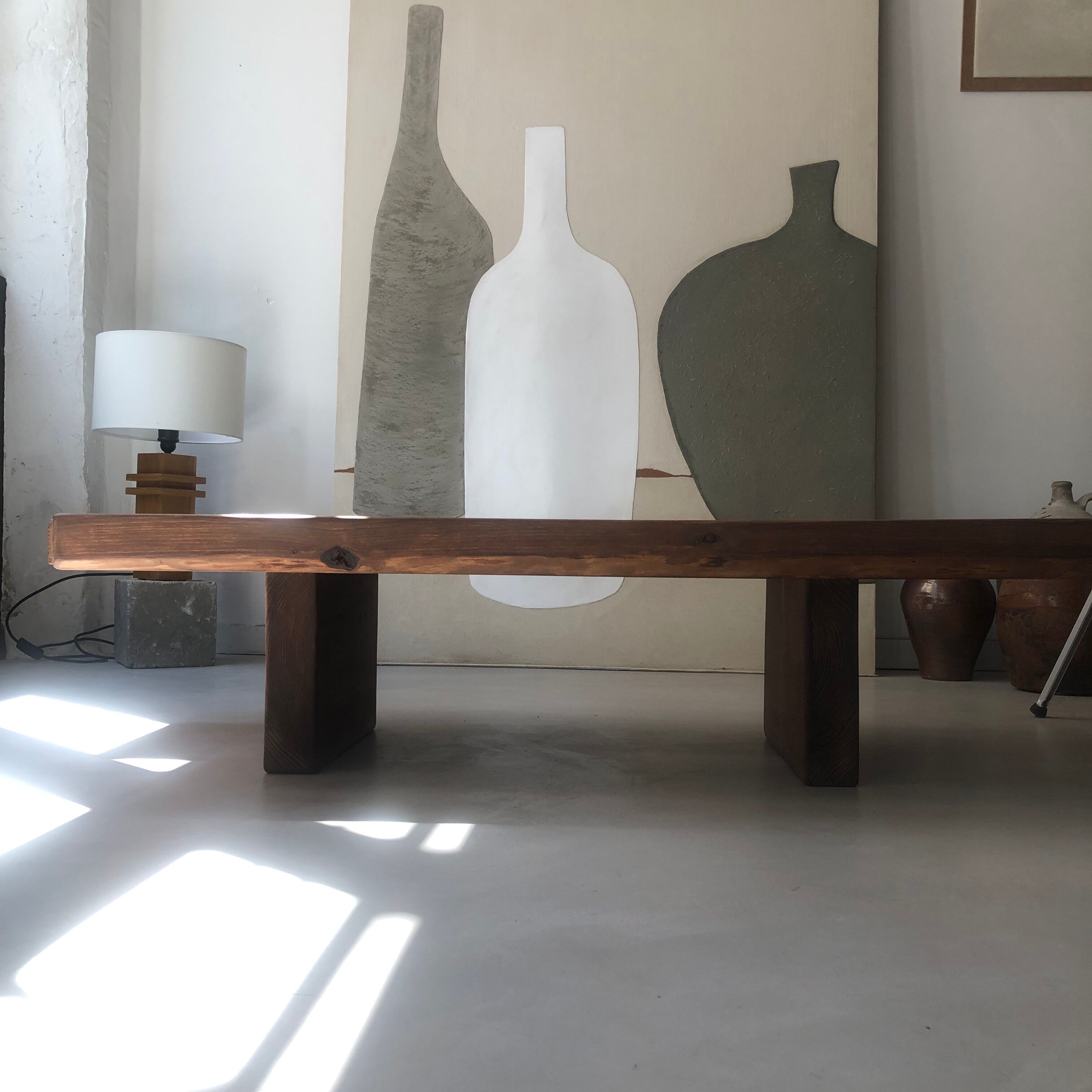 Table basse design Wabi Sabi, numérotée, édition Mobili Mundi