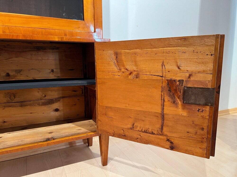 Biedermeier Top Showcase or Vitrine in Cherry Wood, South Germany, 1830