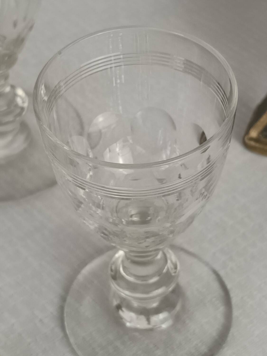 6 Baccarat “Chauny” crystal liqueur glasses