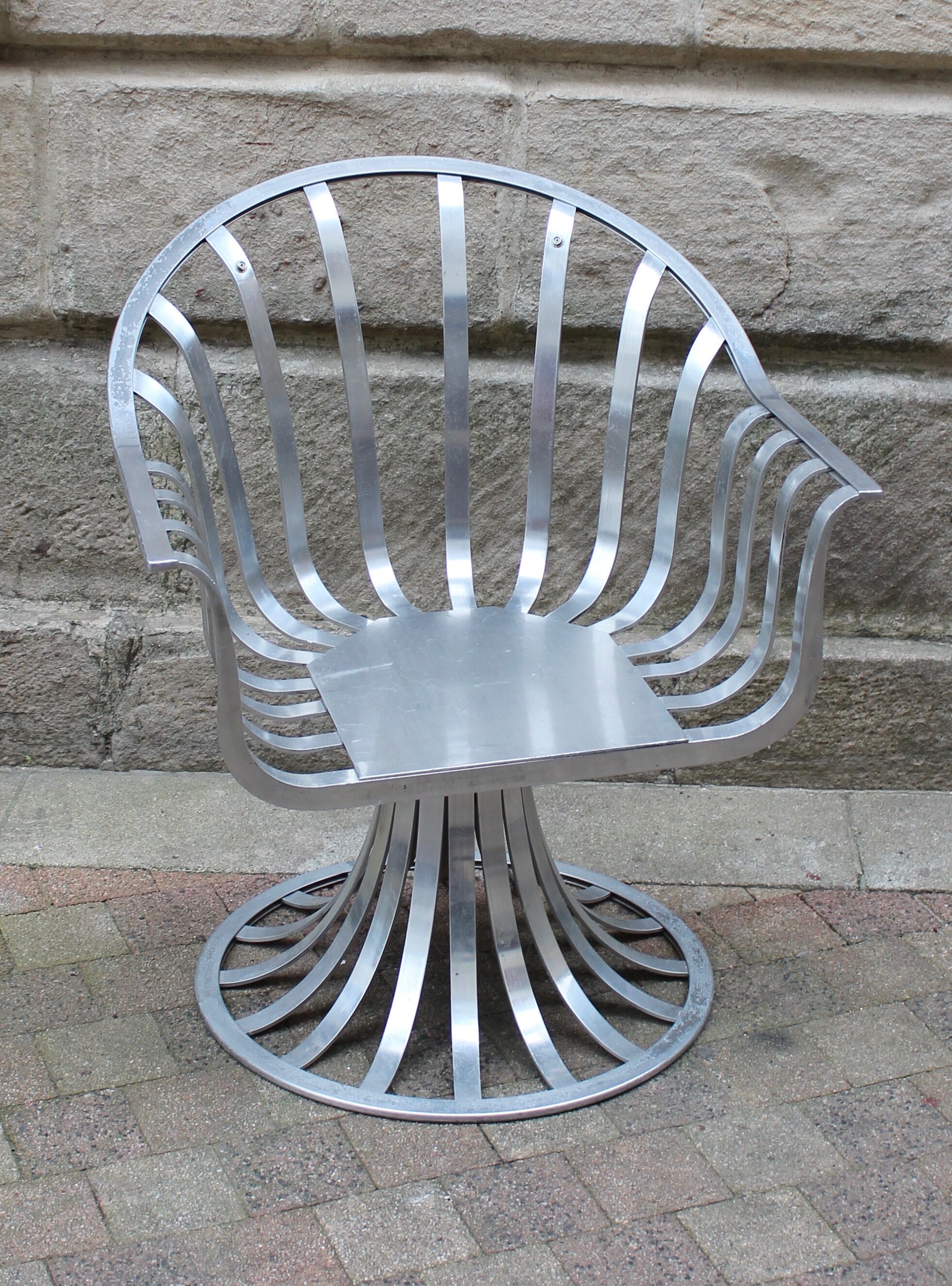 Armchair Aluminium 1970 - Unique model