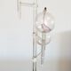 Vintage blown glass oil lamp