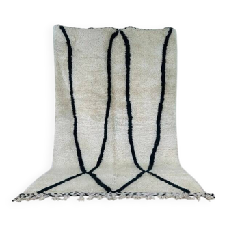Handmade natural wool rug 250cm x 150cm