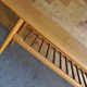Beech coffee table with magazine rack, 1970s
