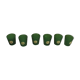 Set de 6 verres vert Byrrh vintage