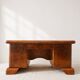 Art Deco desk in solid walnut and burl veneer, 1930s.