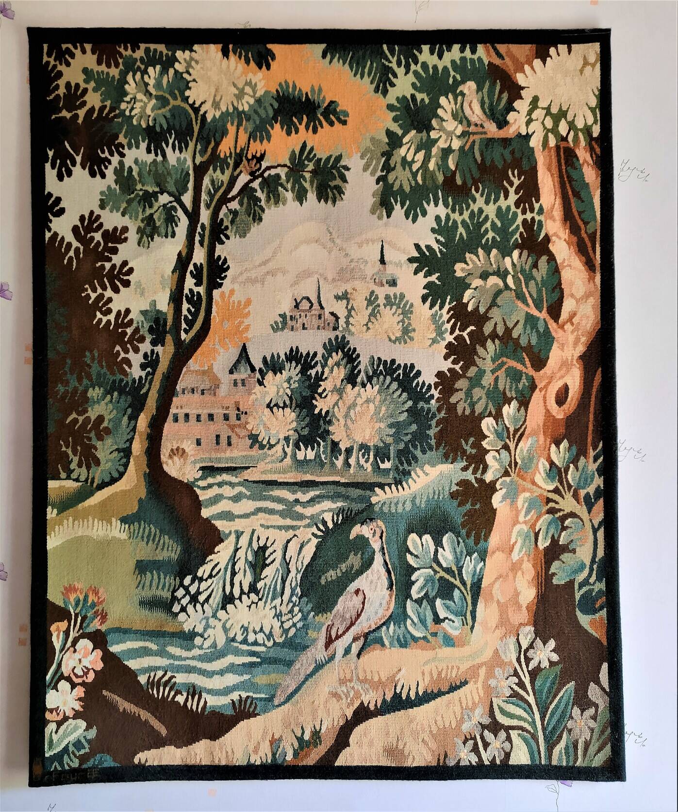AUBUSSON TAPESTRY Unique model based on a cartoon by Alain Queyrut