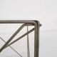 Rare metal and glass side table by Max Sauze, Isocele, France 1960's