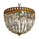 Lustre pampilles corbeille