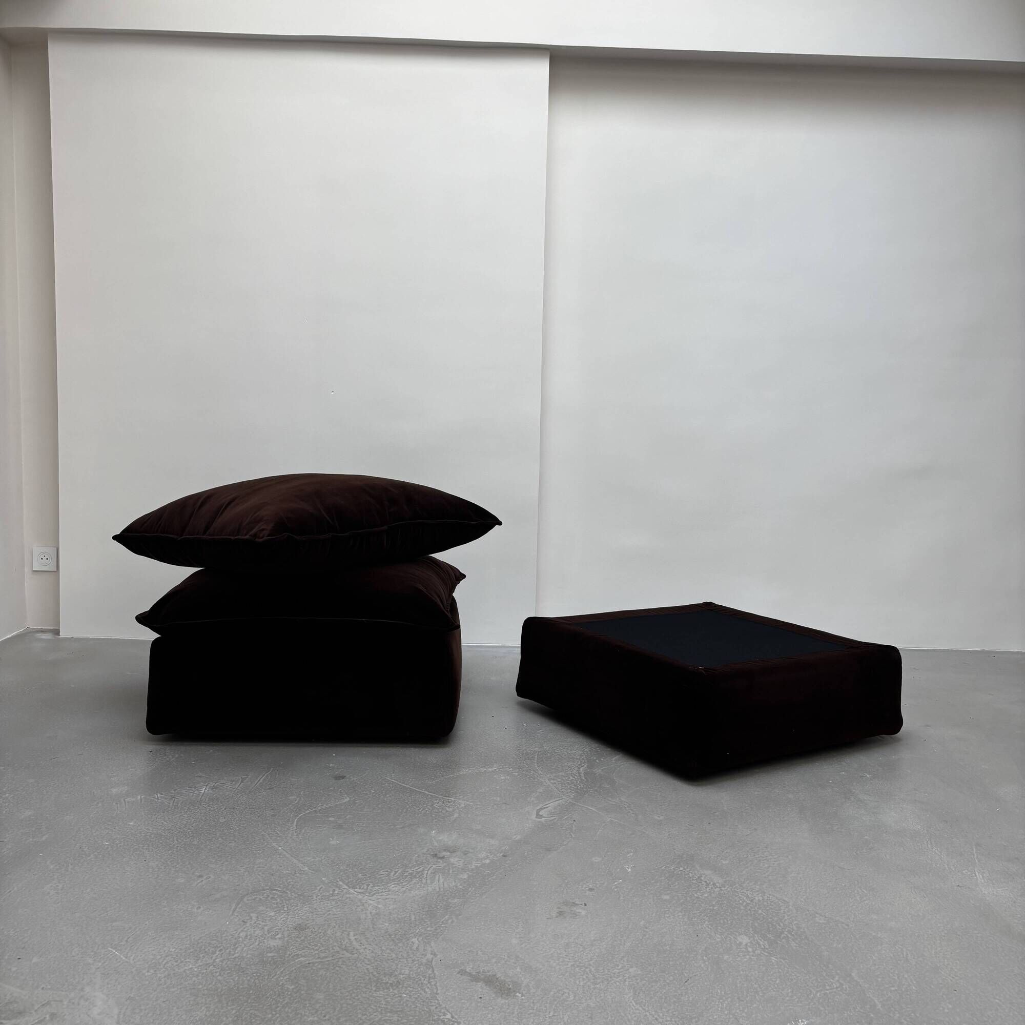 Pair of poufs by Pas d'Urbino for Zanotta
