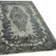 Tapis fait à la main turc contemporain des années 1970 181 cm x 288 cm tapis gris