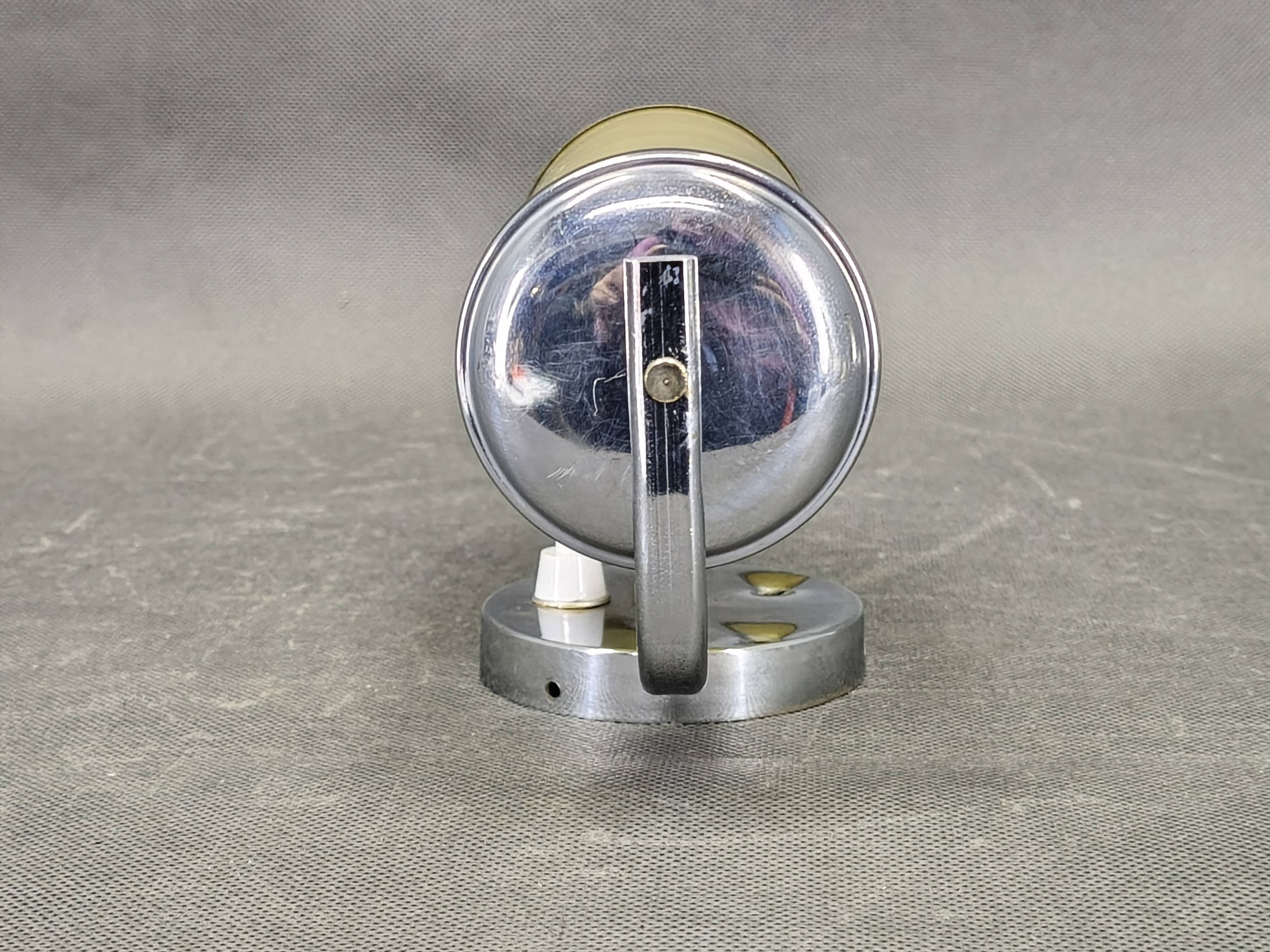 Czech Art Deco Opaline Glass Wall Light, 1930s