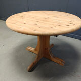 Rainer Daumiller style pine wood dining table, 1970s