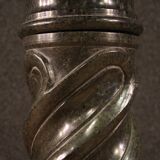 Italian twisted marble column from the 20th century