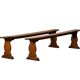 Antique, Primitive and Rustic Farm Benches in solid Oak, France 1920's