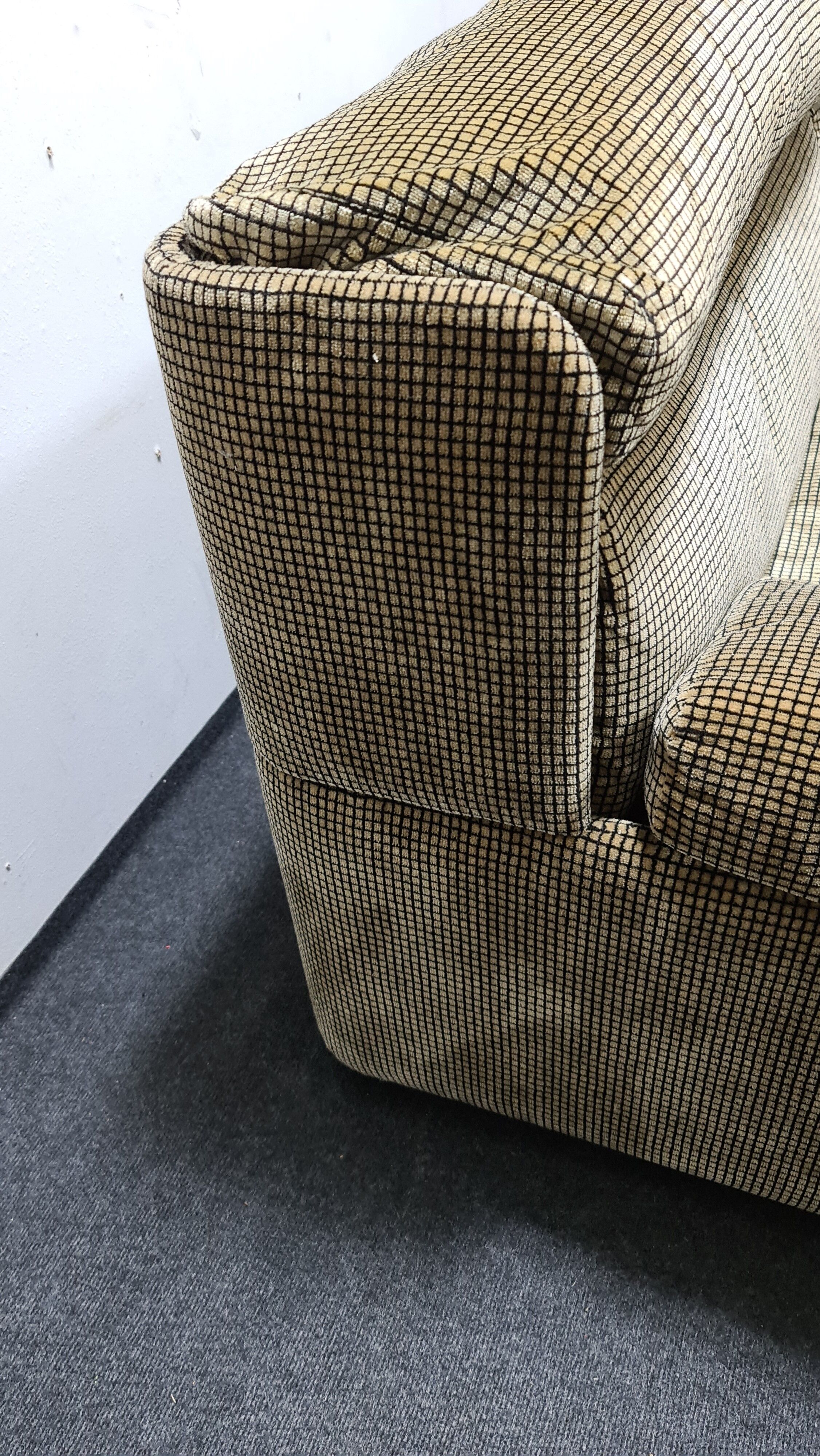 Canapé biplace vintage par Edgar Reutter pour Kill International modèle Delta