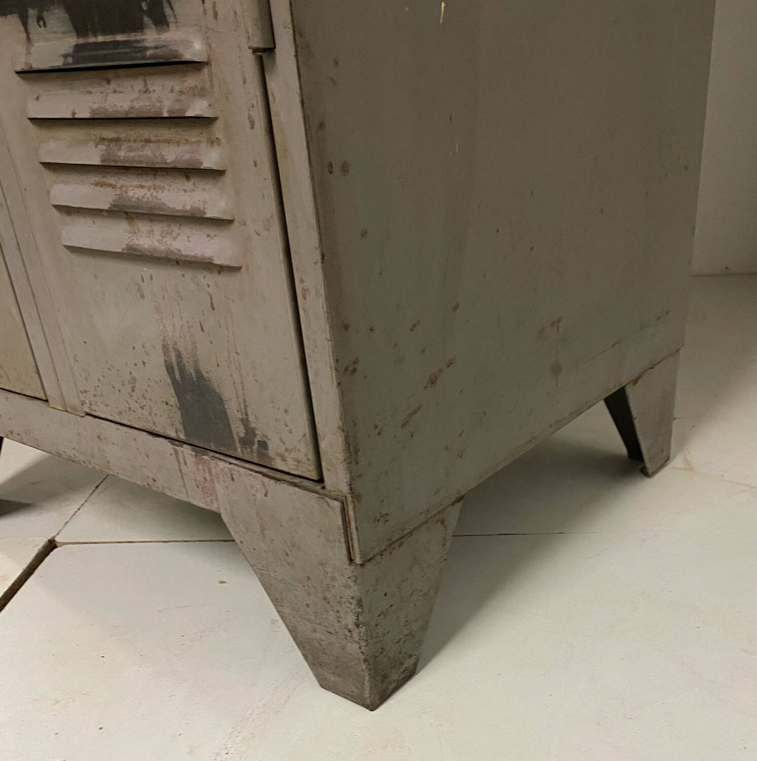 Industrial metal locker room