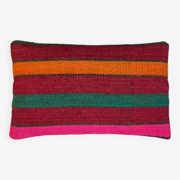 Housse de coussin kilim turc vintage, 30 x 50 cm