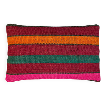 Housse de coussin kilim turc vintage, 30 x 50 cm