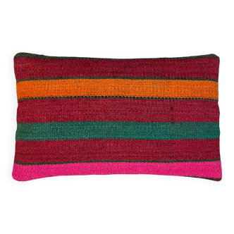 Housse de coussin kilim turc vintage, 30 x 50 cm