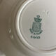 9 dessert plates Saint Amand 4003 art nouveau décor blue-green