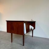 Vintage desk two-sided teak