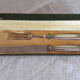 Service cutlery cuts art deco silver metal