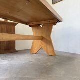 Table, mobilier de montagne en hêtre, 1950