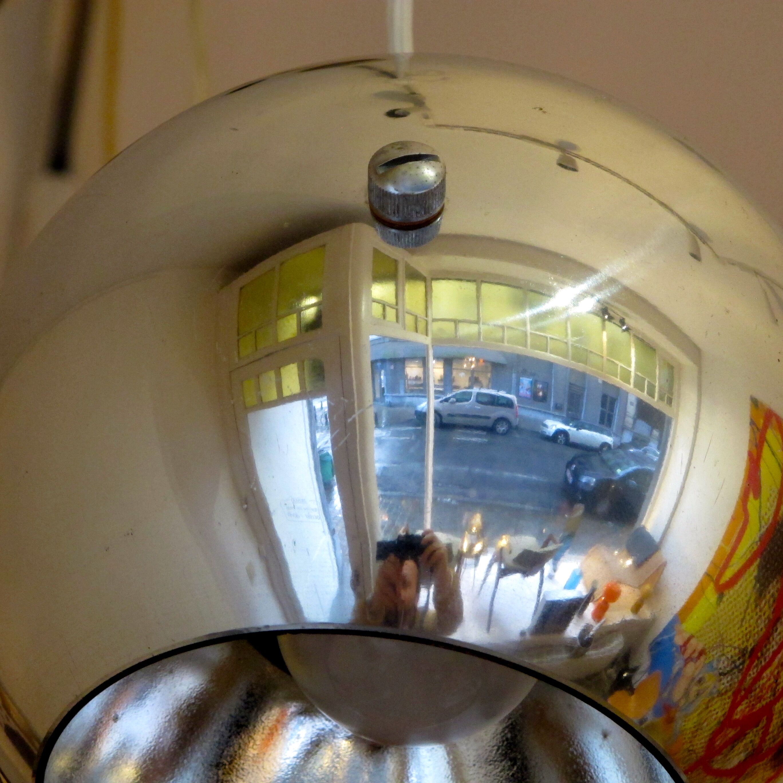 Suspension Type "Eye" in metal Chrome around 1970