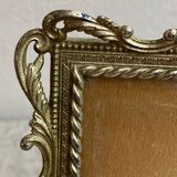 Italian gold metal frame on stand