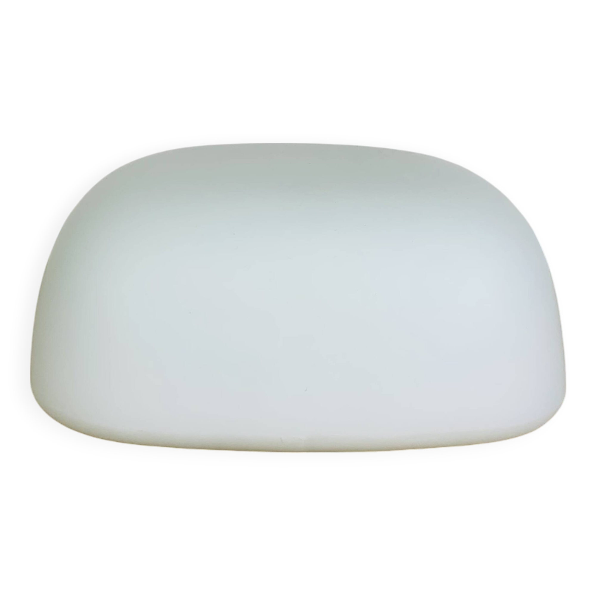 Vintage square opaline wall lamp, Italy, 1960