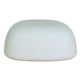 Vintage square opaline wall lamp, Italy, 1960