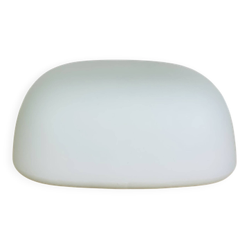 Vintage square opaline wall lamp, Italy, 1960