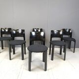 6 dining room chairs by Bruno Rey for Kusch & co, 1970s