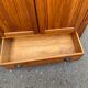 Small wardrobe / bonnetière in solid honey pine with 2 doors and 1 drawer.