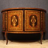 20th Century Inlaid Half Moon Sideboard