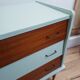 Commode  vintage bois et bleu