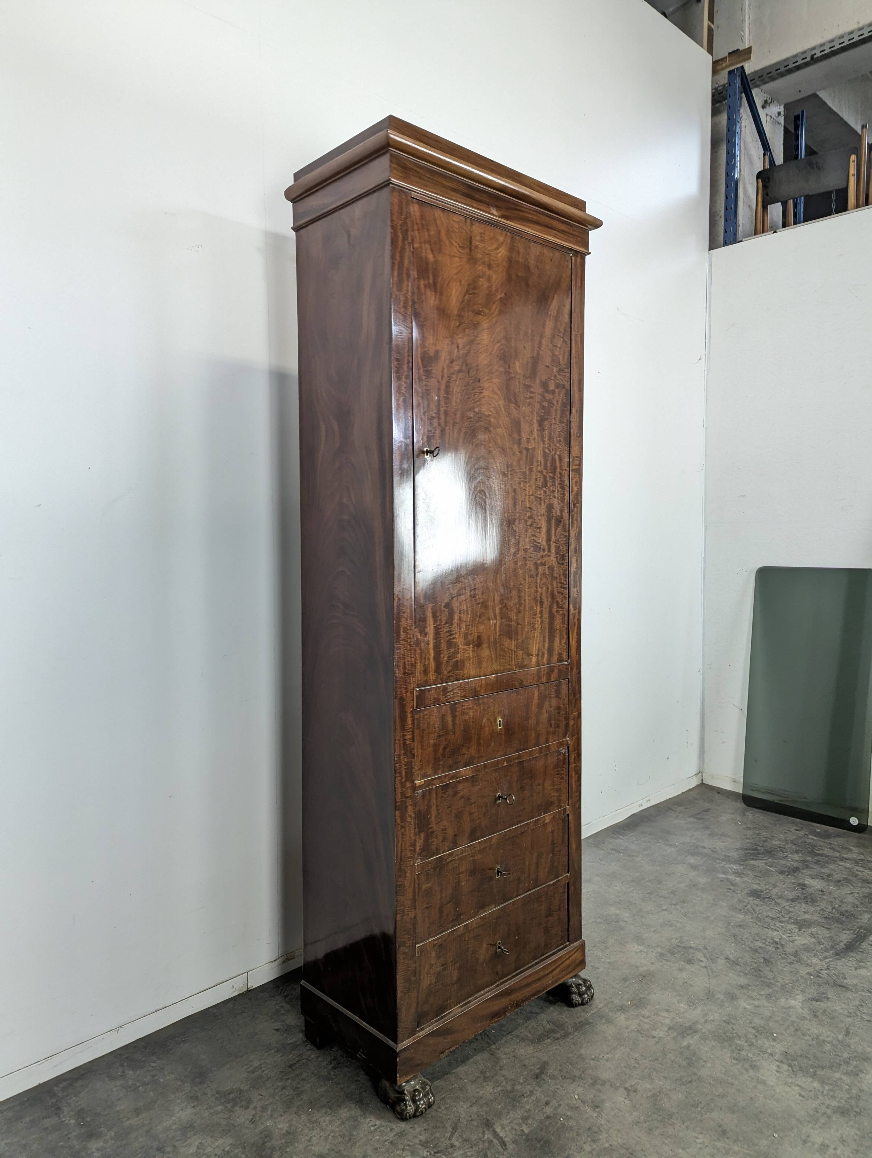 Restoration period wardrobe chest of drawers