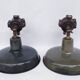 Antique enamelled wall lights