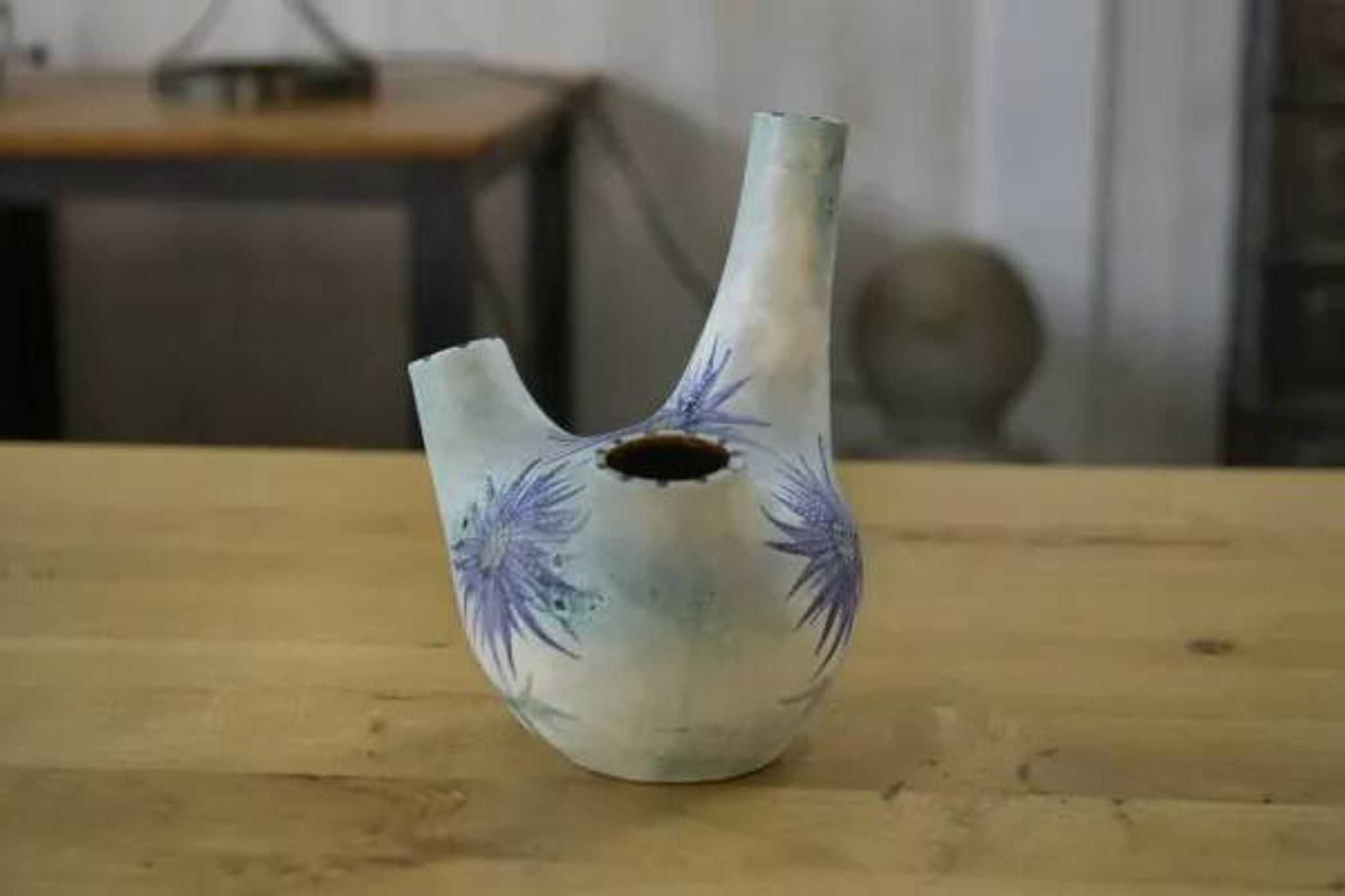 Ceramic vase by Marie-Madeleine Jolly, “Chardon” model, 1940s
